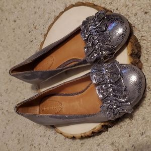 Corso Como Silver Flat Shoes Size 6M